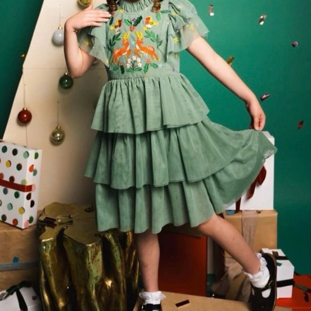 CCM Green Tiered Dress